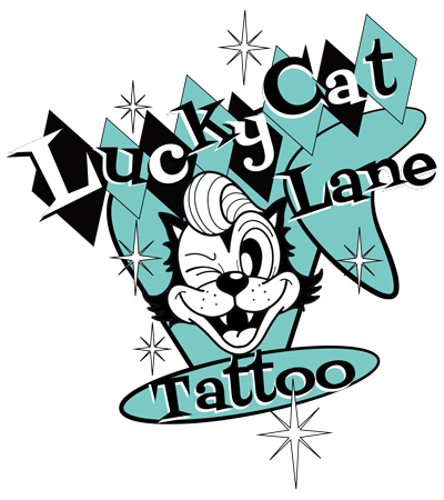 Lucky Cat Lane Tattoo